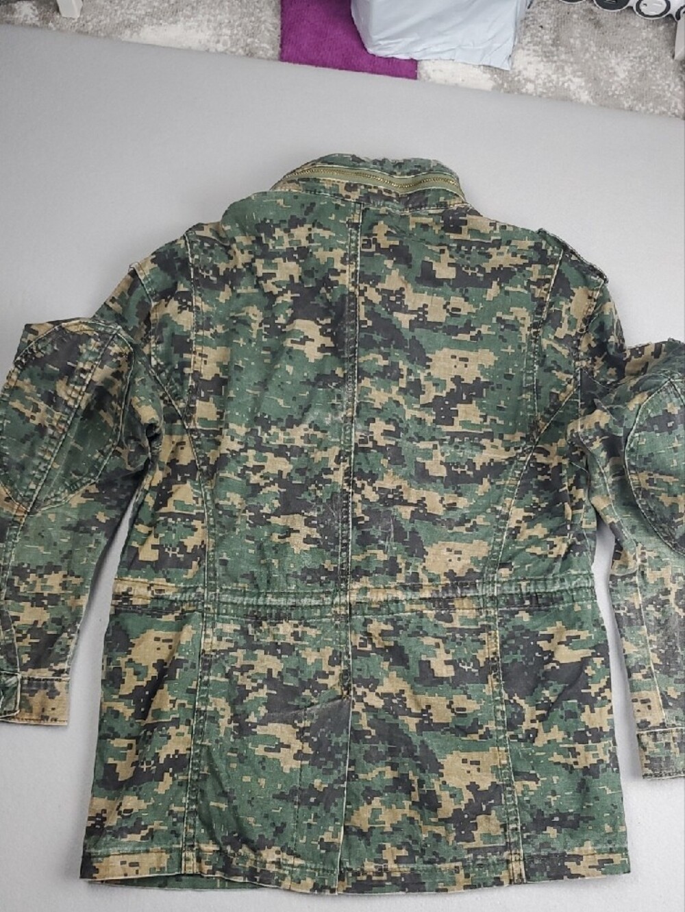 Superdry Camo Jacket British Design/Japanese Spirit with Patch Logo M - Picture 7 of 16